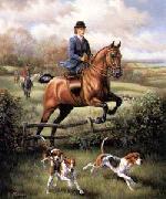 unknow artist Classical hunting fox, Equestrian and Beautiful Horses, 245. oil painting picture wholesale